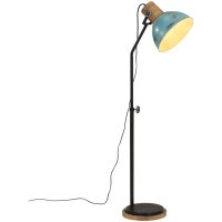Golvlampa 25 W nött blå 30x30x100-150 cm E27 vidaXL