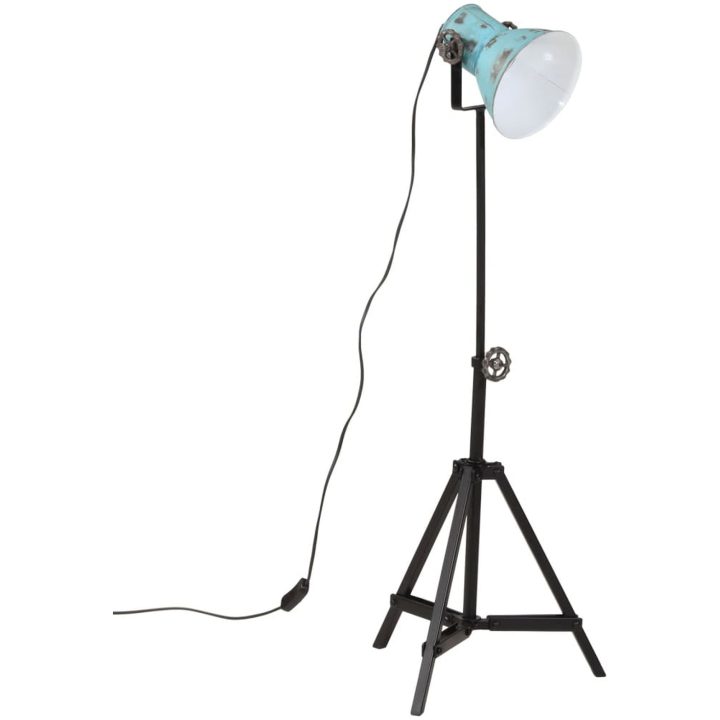 Golvlampa 25 W nött blå 35x35x65/95 cm E27 vidaXL – bild 2