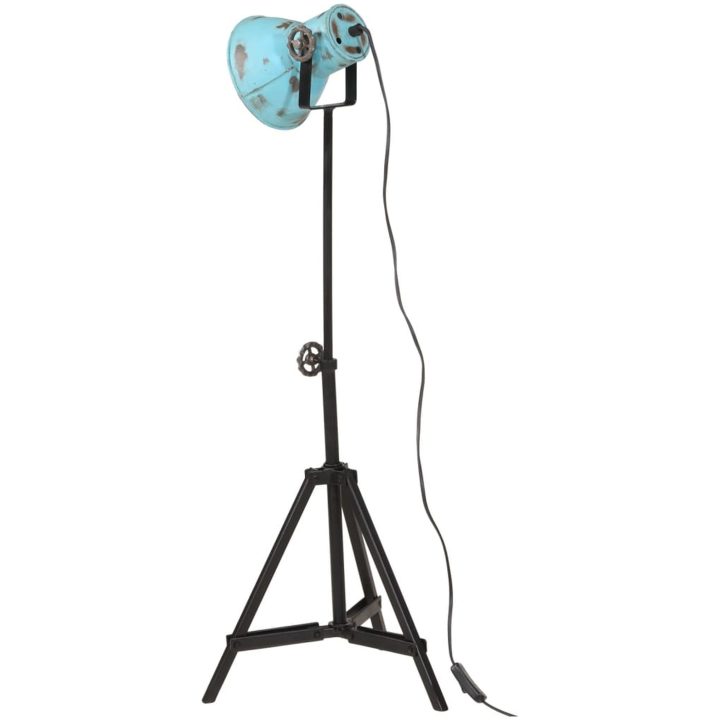 Golvlampa 25 W nött blå 35x35x65/95 cm E27 vidaXL – bild 5