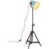 Golvlampa 25 W nött blå 35x35x65/95 cm E27 vidaXL – miniatyr 1