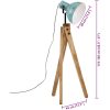 Golvlampa 25 W nött blå 45x45x120 cm E27 vidaXL – miniatyr 11