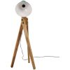 Golvlampa 25 W nött blå 45x45x120 cm E27 vidaXL – miniatyr 3