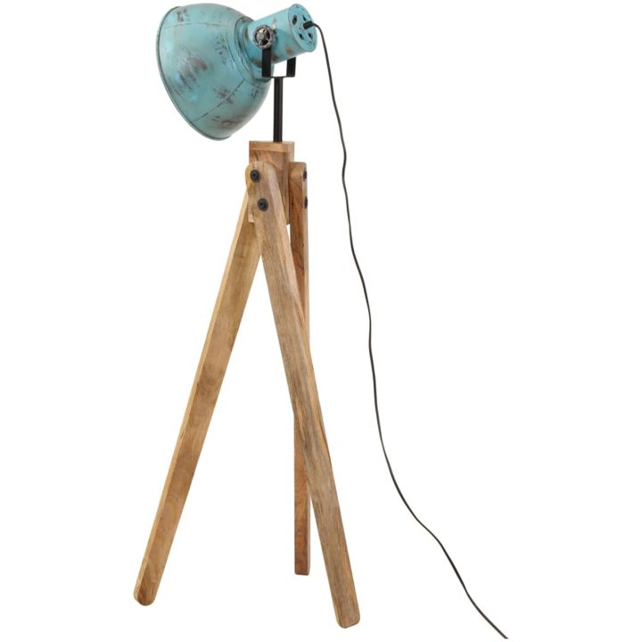 Golvlampa 25 W nött blå 45x45x120 cm E27 vidaXL – bild 5
