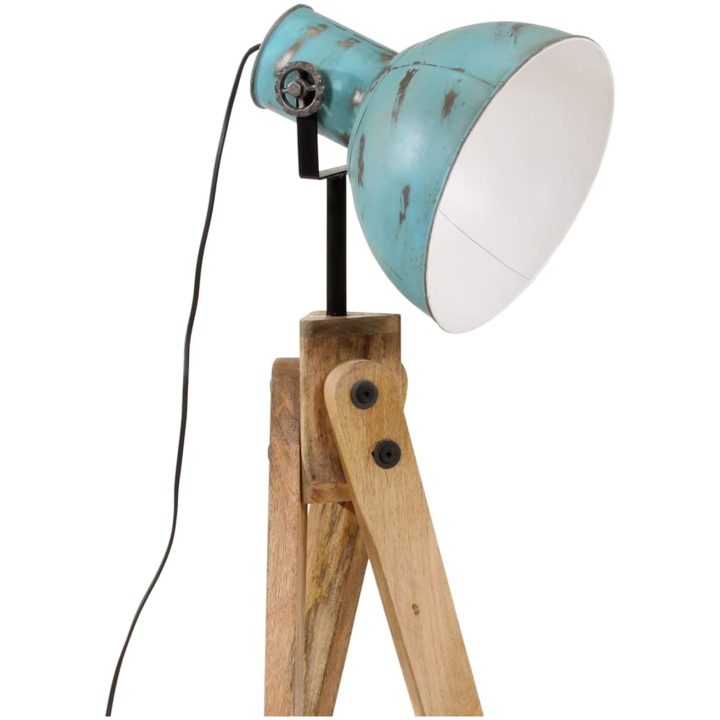 Golvlampa 25 W nött blå 45x45x120 cm E27 vidaXL – bild 7