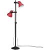 Golvlampa 25 W nött röd 25x25x90/140 cm E27 vidaXL – miniatyr 2