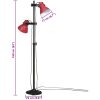 Golvlampa 25 W nött röd 25x25x90/140 cm E27 vidaXL – miniatyr 11