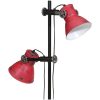 Golvlampa 25 W nött röd 25x25x90/140 cm E27 vidaXL – miniatyr 9