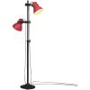 Golvlampa 25 W nött röd 25x25x90/140 cm E27 vidaXL – miniatyr 1