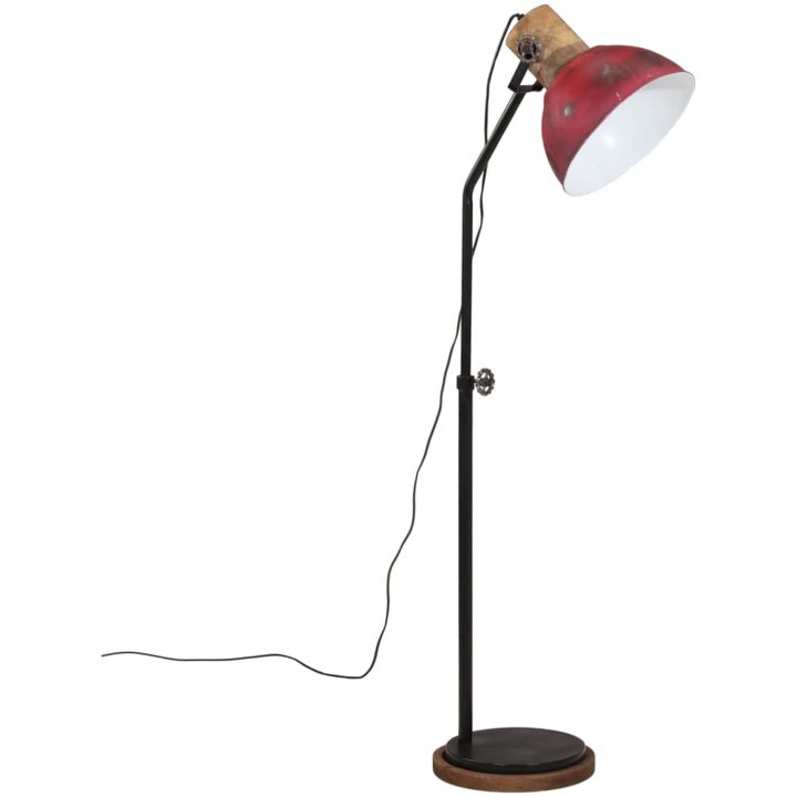Golvlampa 25 W nött röd 30x30x100-150 cm E27 vidaXL – bild 2