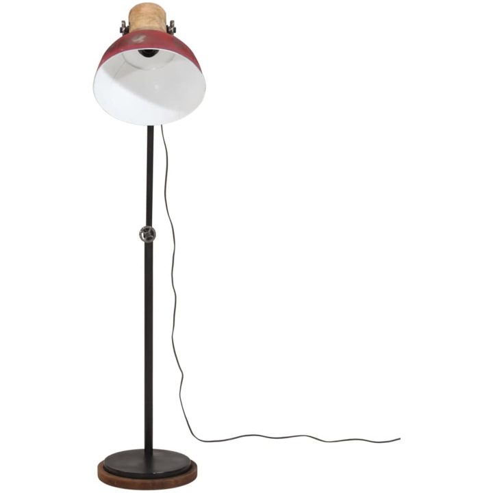 Golvlampa 25 W nött röd 30x30x100-150 cm E27 vidaXL – bild 3