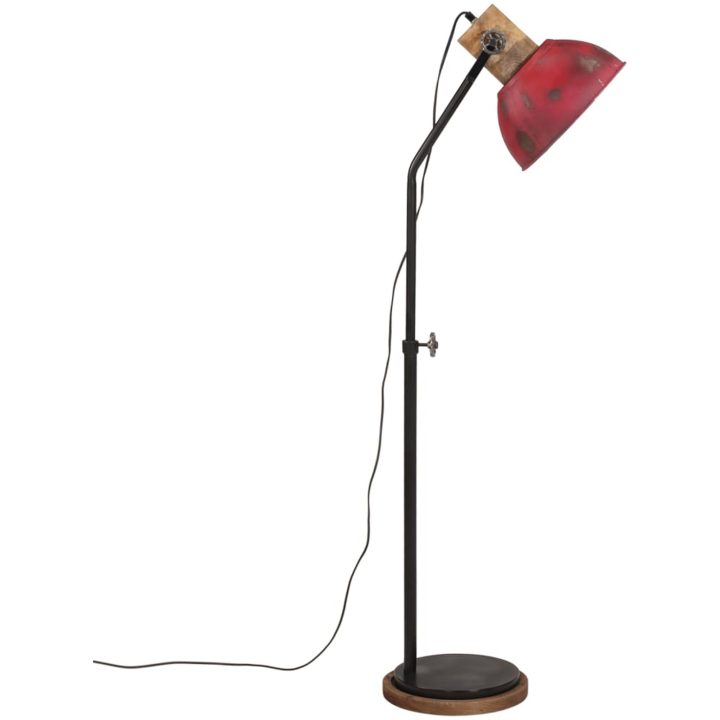 Golvlampa 25 W nött röd 30x30x100-150 cm E27 vidaXL – bild 4