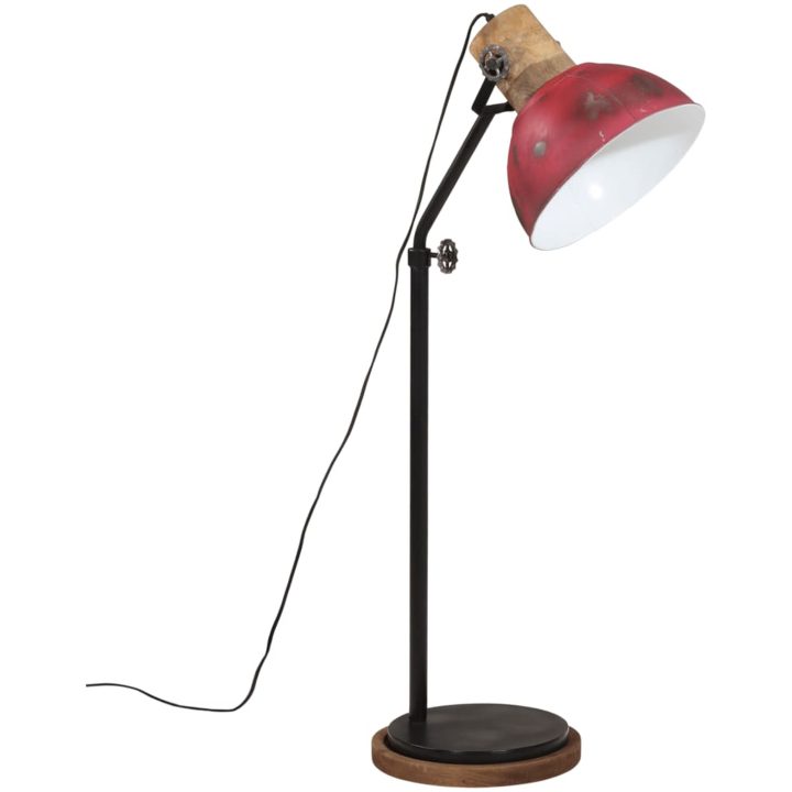 Golvlampa 25 W nött röd 30x30x100-150 cm E27 vidaXL – bild 6