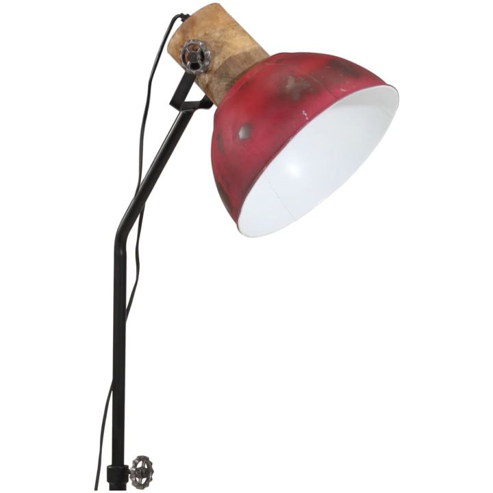 Golvlampa 25 W nött röd 30x30x100-150 cm E27 vidaXL – bild 8