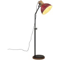 Golvlampa 25 W nött röd 30x30x100-150 cm E27 vidaXL