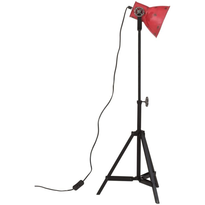 Golvlampa 25 W nött röd 35x35x65/95 cm E27 vidaXL – bild 4