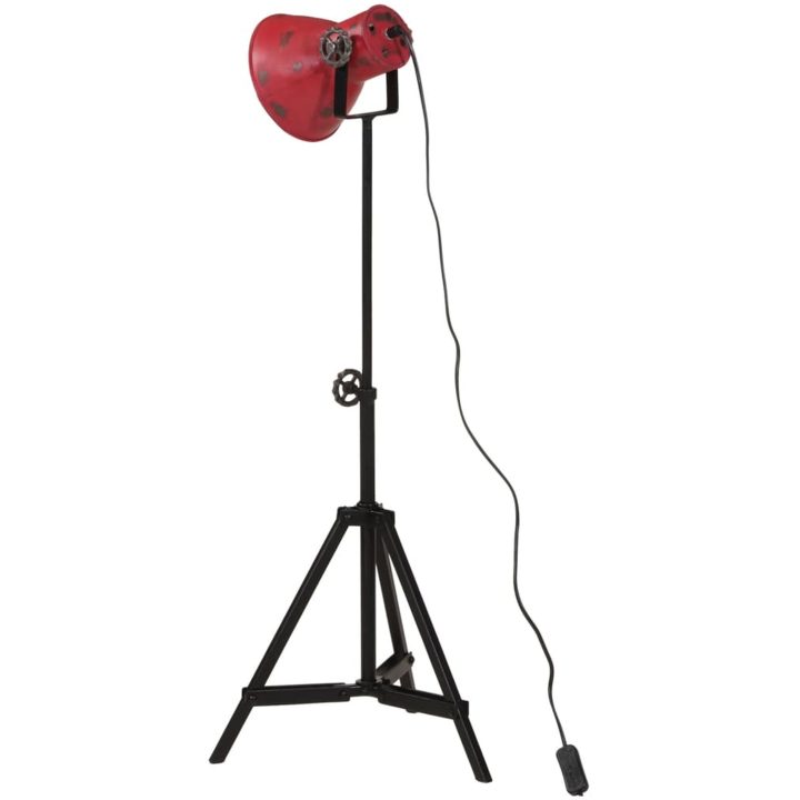 Golvlampa 25 W nött röd 35x35x65/95 cm E27 vidaXL – bild 5