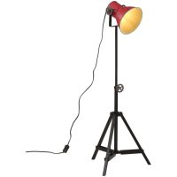 Golvlampa 25 W nött röd 35x35x65/95 cm E27 vidaXL