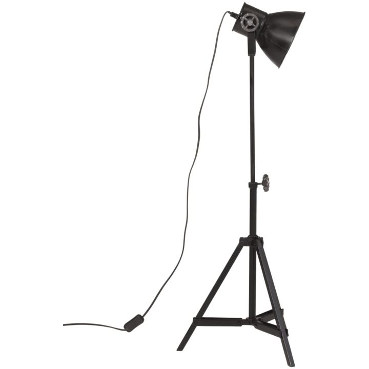 Golvlampa 25 W svart 35x35x65/95 cm E27 vidaXL – bild 4
