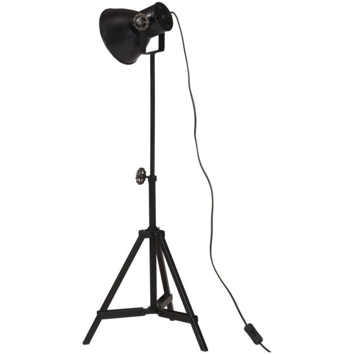 Golvlampa 25 W svart 35x35x65/95 cm E27 vidaXL – bild 5