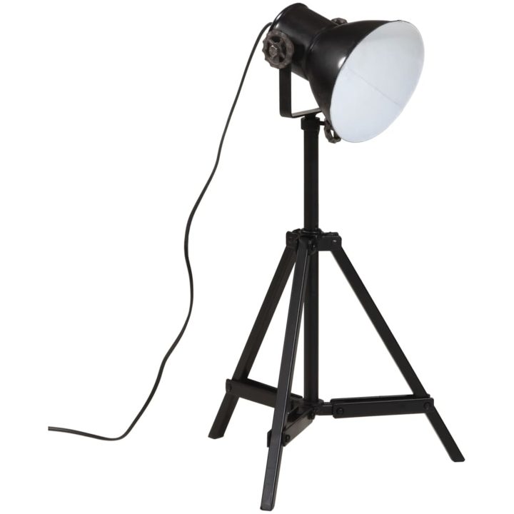 Golvlampa 25 W svart 35x35x65/95 cm E27 vidaXL – bild 6