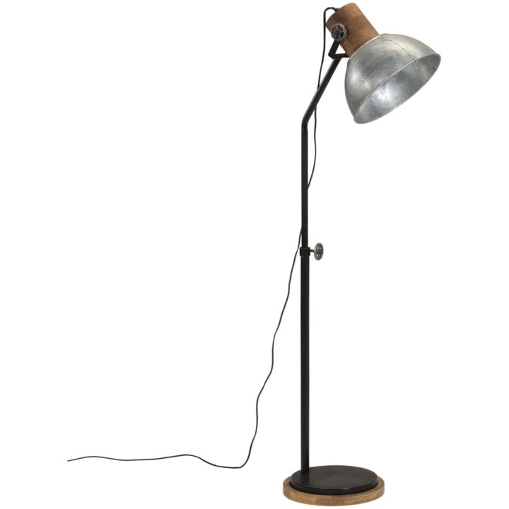 Golvlampa 25 W vintage silver 30x30x100-150 cm E27 vidaXL – bild 2