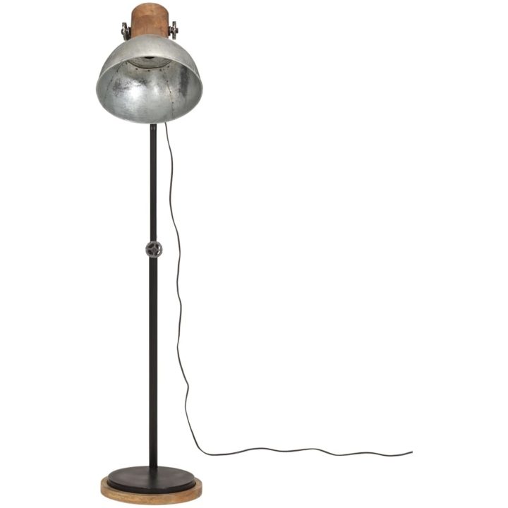 Golvlampa 25 W vintage silver 30x30x100-150 cm E27 vidaXL – bild 3