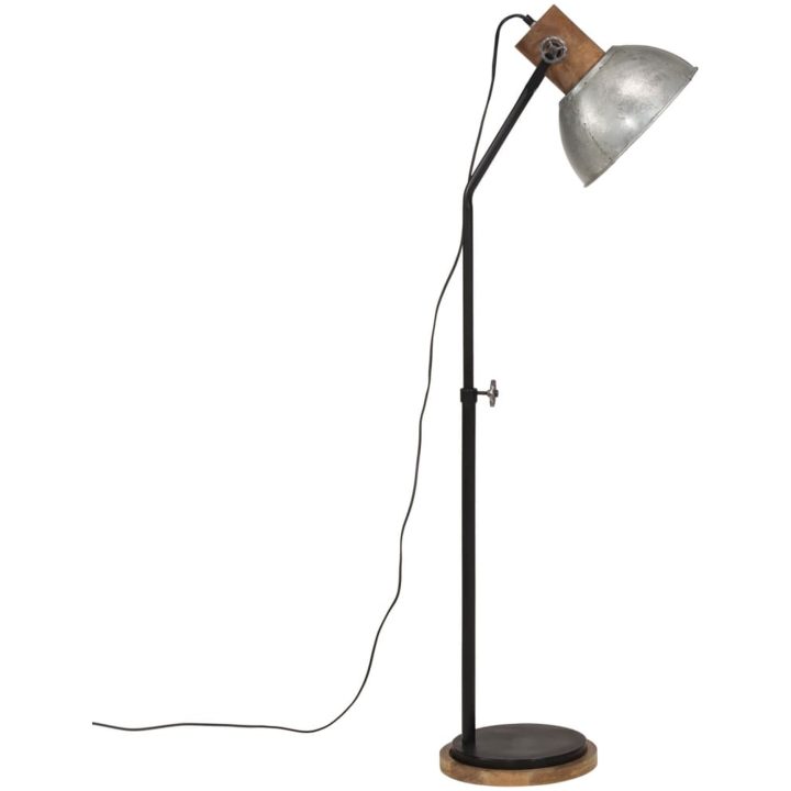 Golvlampa 25 W vintage silver 30x30x100-150 cm E27 vidaXL – bild 4