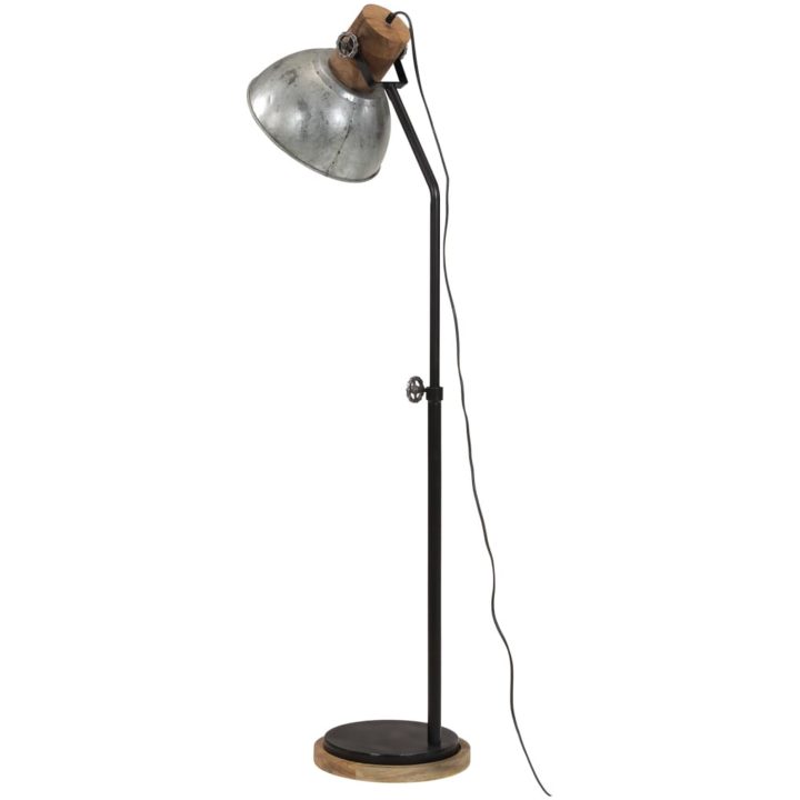 Golvlampa 25 W vintage silver 30x30x100-150 cm E27 vidaXL – bild 5