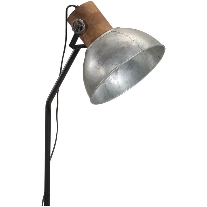 Golvlampa 25 W vintage silver 30x30x100-150 cm E27 vidaXL – bild 7