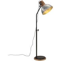 Golvlampa 25 W vintage silver 30x30x100-150 cm E27 vidaXL