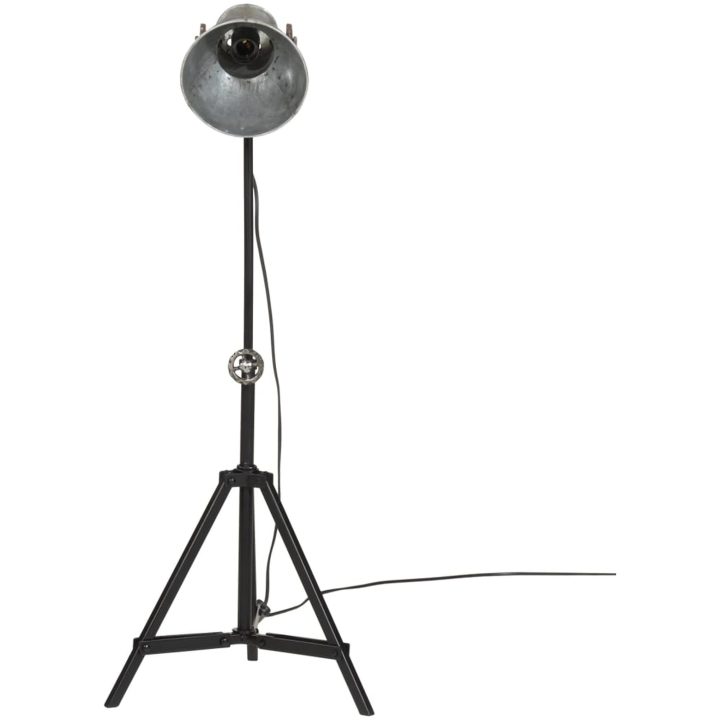 Golvlampa 25 W vintage silver 35x35x65/95 cm E27 vidaXL – bild 3