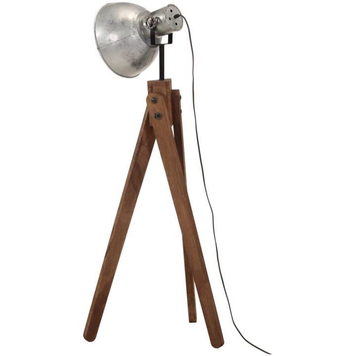 Golvlampa 25 W vintage silver 45x45x120 cm E27 vidaXL – bild 5