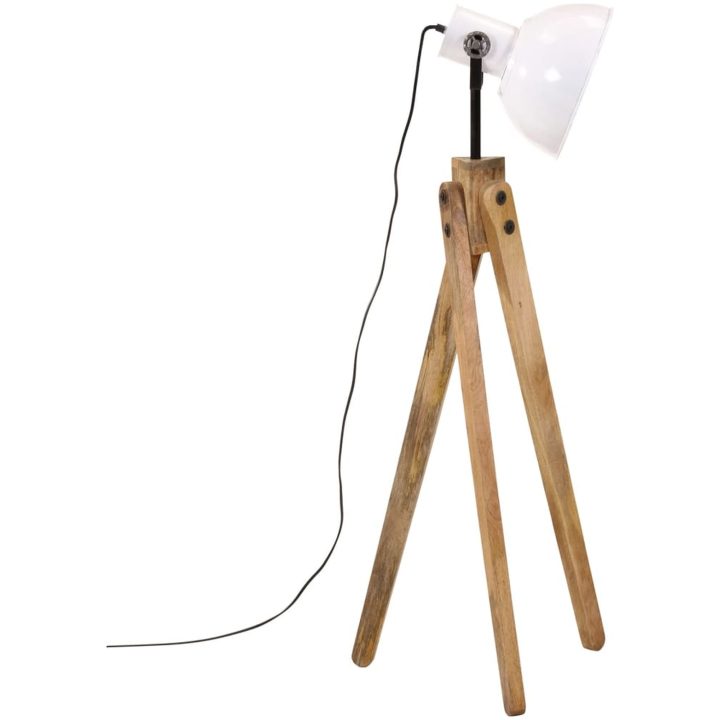 Golvlampa 25 W vit 45x45x120 cm E27 vidaXL – bild 4