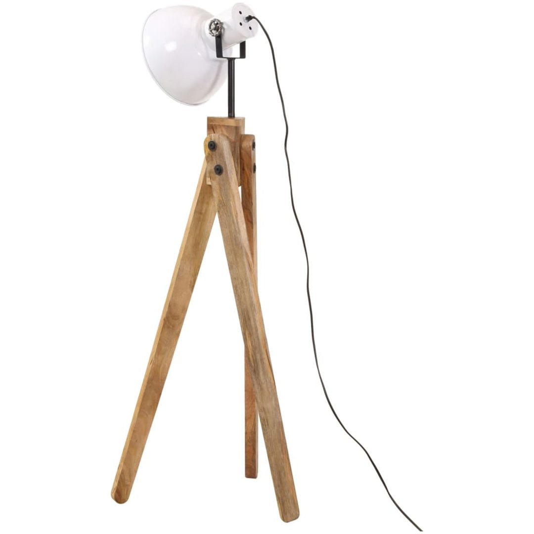 Golvlampa 25 W vit 45x45x120 cm E27 vidaXL – bild 5