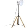 Golvlampa 25 W vit 75x75x90-150 cm E27 vidaXL – miniatyr 2