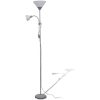 Golvlampa grå vidaXL – miniatyr 2