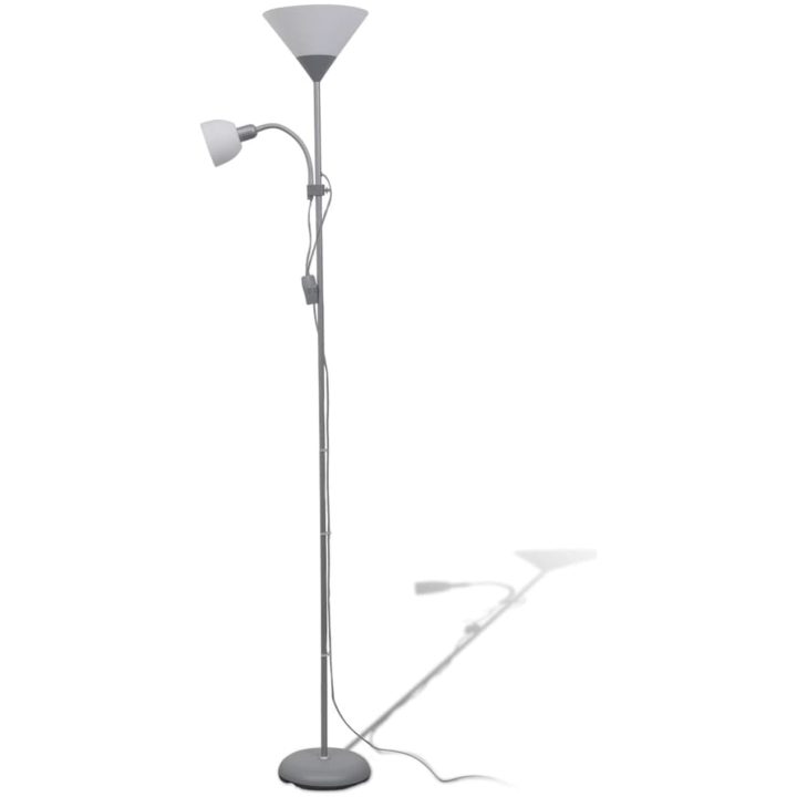 Golvlampa grå vidaXL – bild 2