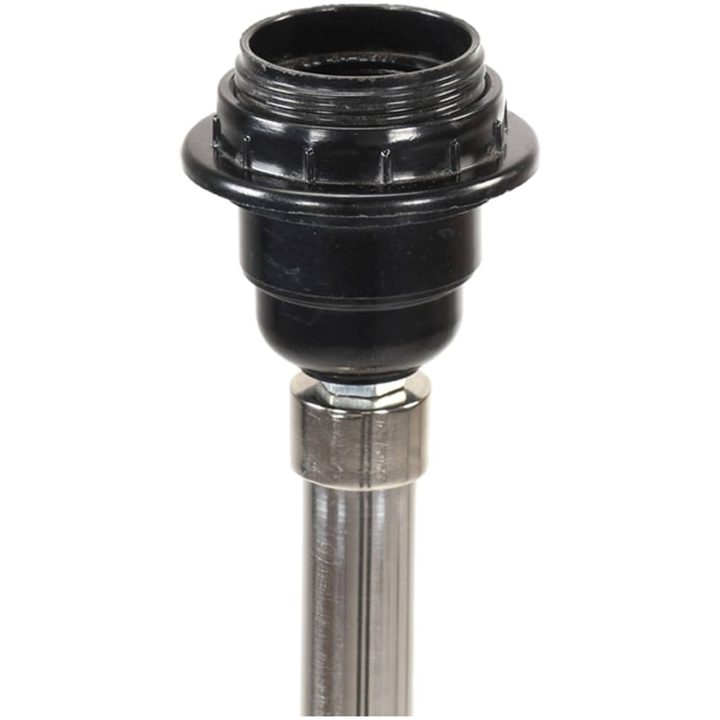 Golvlampa honungsbrun och vit massivt teakträ 141 cm vidaXL – bild 4