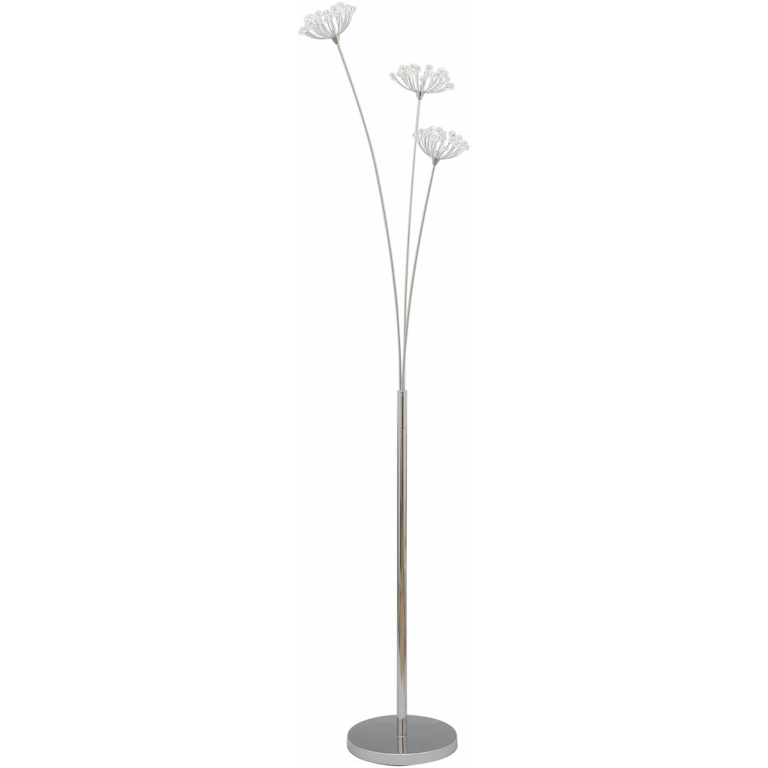 Golvlampa Iris, 3x20W, G4, Krom MALMBERGS