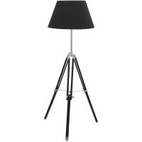 Golvlampa Karolin, Svart/krom, 60W, E27 MALMBERGS