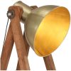 Golvlampa mässing E27 massivt mangoträ vidaXL – miniatyr 6