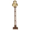 Golvlampa mässing massivt mangoträ E27 vidaXL – miniatyr 3