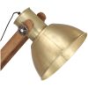 Golvlampa mässing massivt mangoträ E27 vidaXL – miniatyr 6