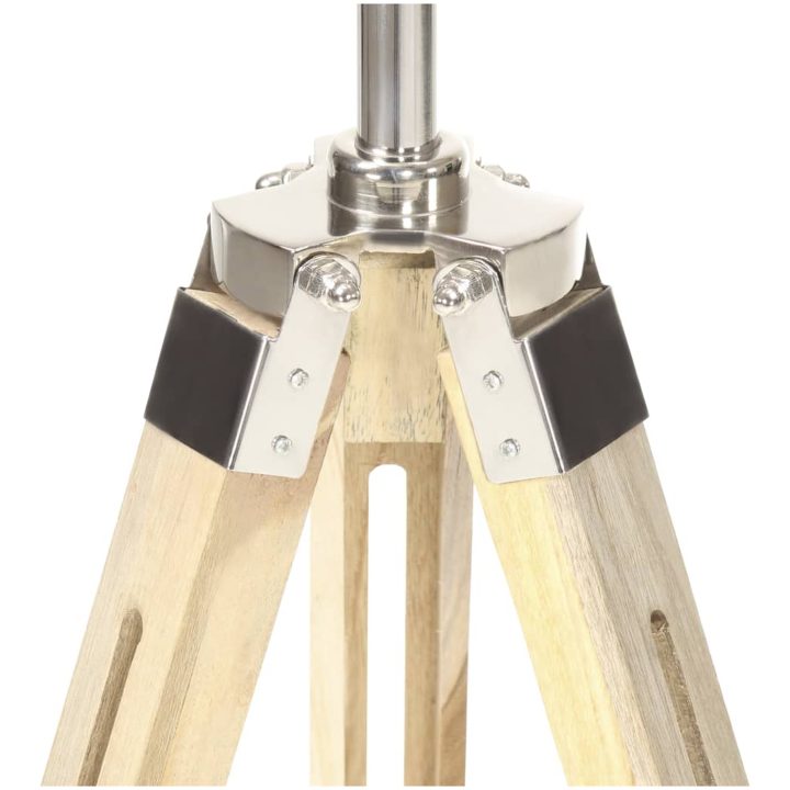 Golvlampa massivt mangoträ 140 cm vidaXL – bild 11