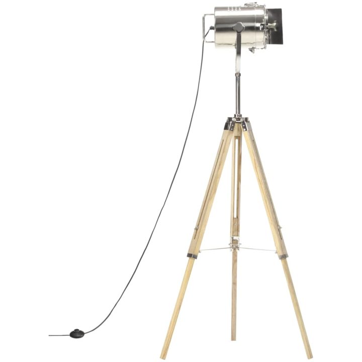 Golvlampa massivt mangoträ 140 cm vidaXL – bild 4