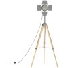 Golvlampa massivt mangoträ 140 cm vidaXL – miniatyr 6