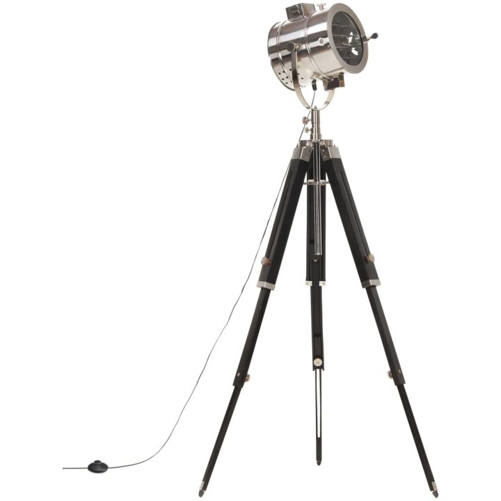 Golvlampa massivt mangoträ 165 cm vidaXL – bild 2
