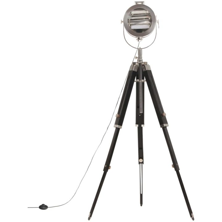Golvlampa massivt mangoträ 165 cm vidaXL – bild 4
