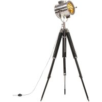 Golvlampa massivt mangoträ 165 cm vidaXL