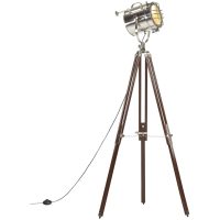 Golvlampa massivt mangoträ 180 cm vidaXL